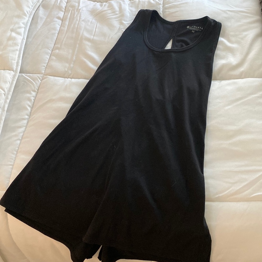 Athleta long open back tank top